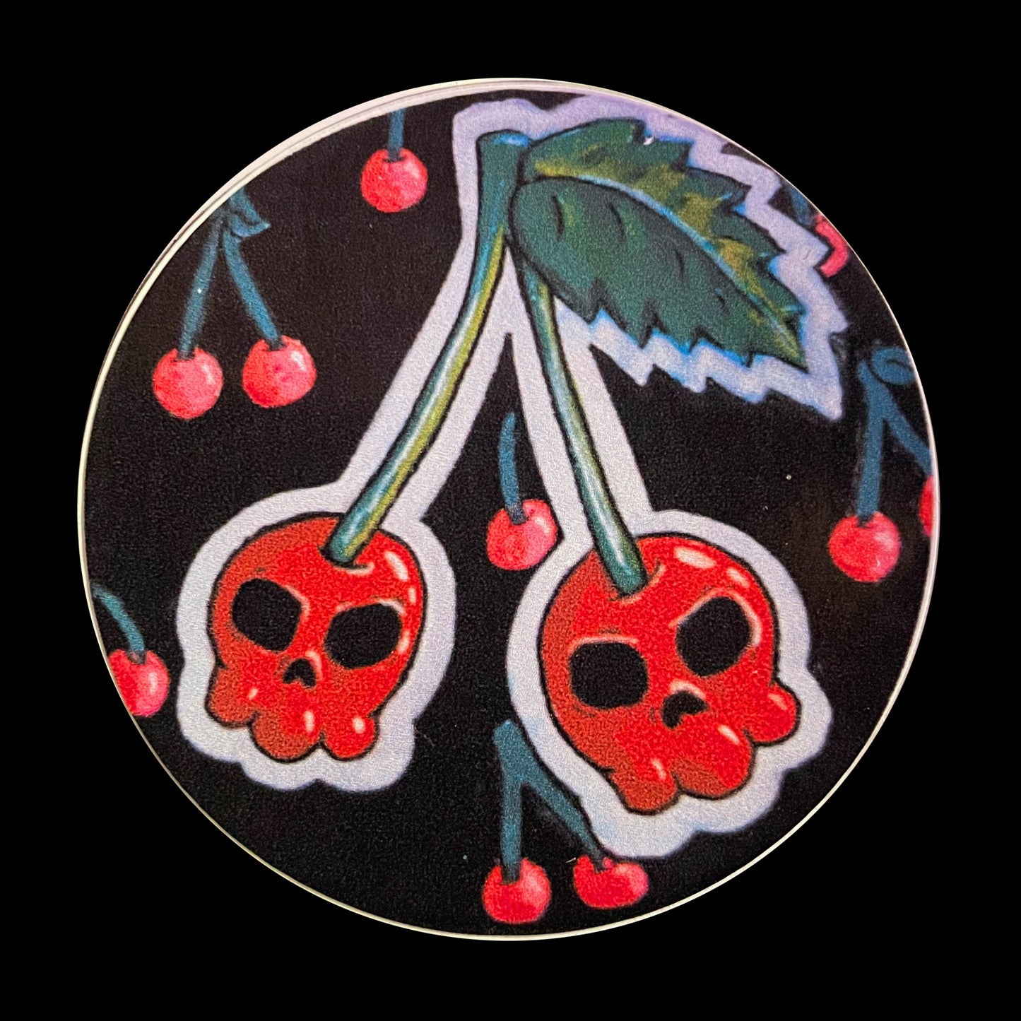 Skull Cherries SticKer