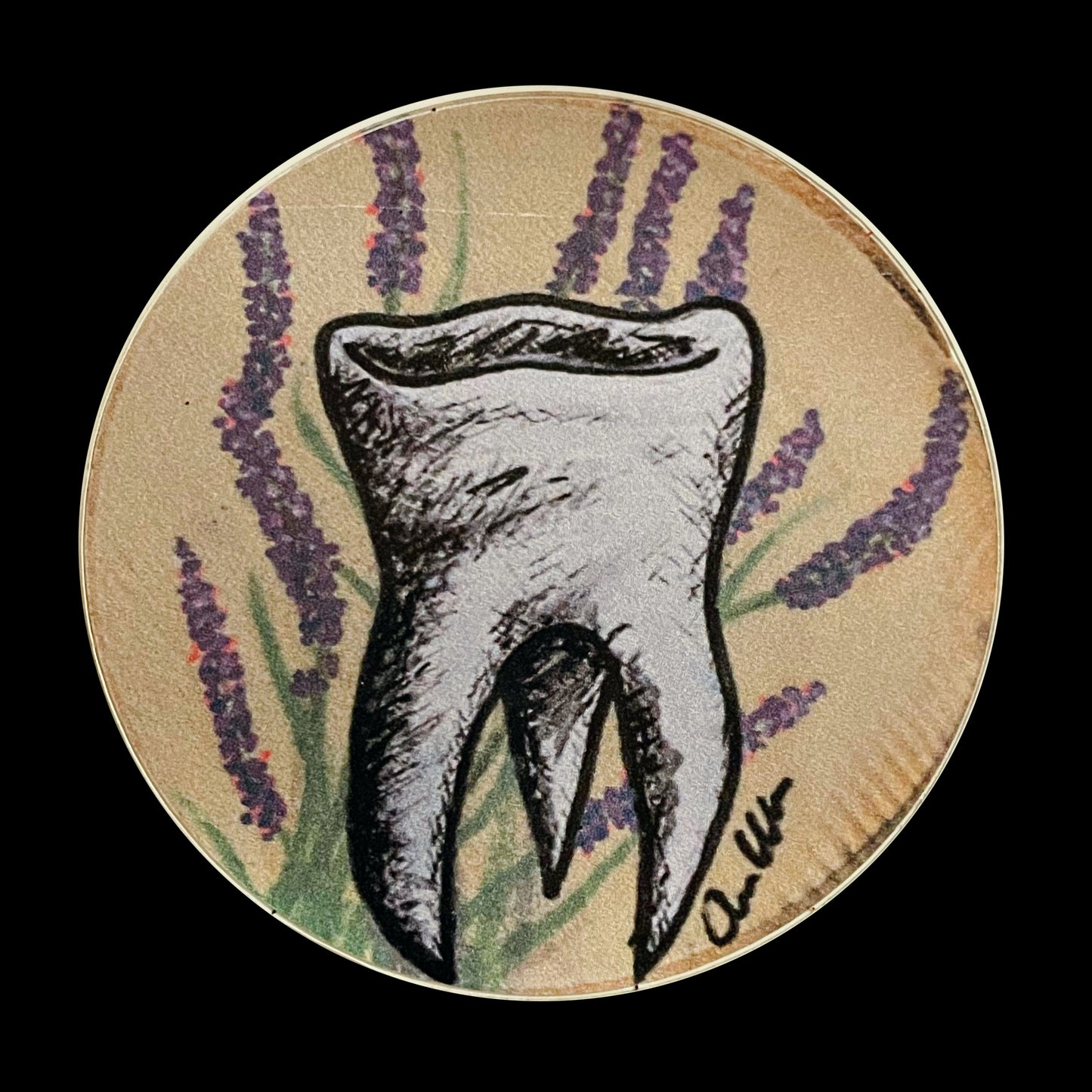 Lavender Tooth SticKer