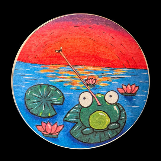 Sunset Frog SticKer
