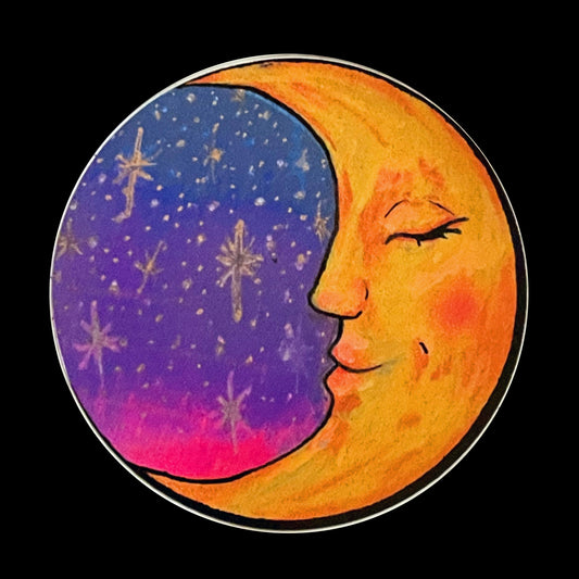 The Enby Moon SticKer